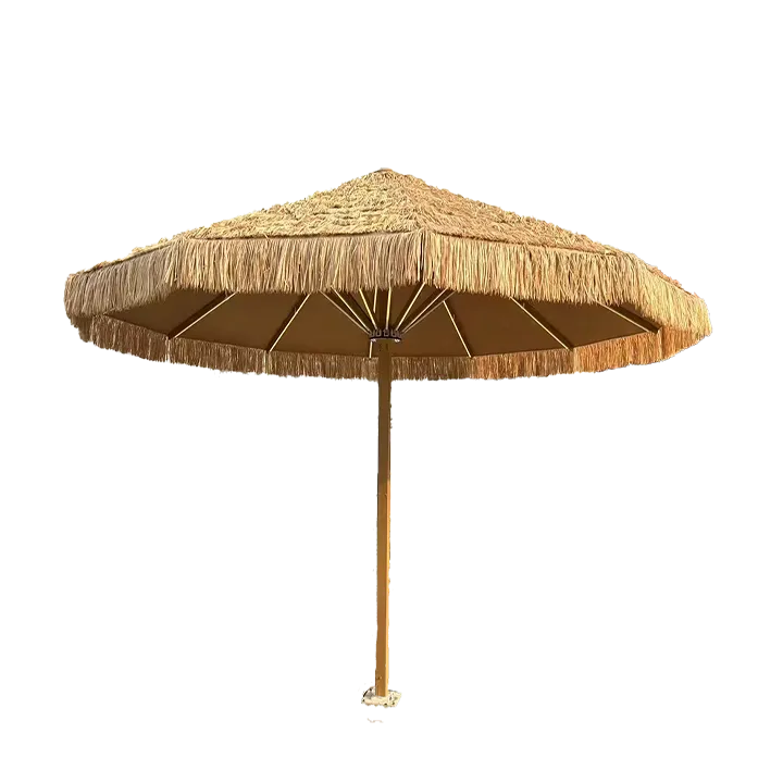 Straw Outdoor Sunshade Umbrella